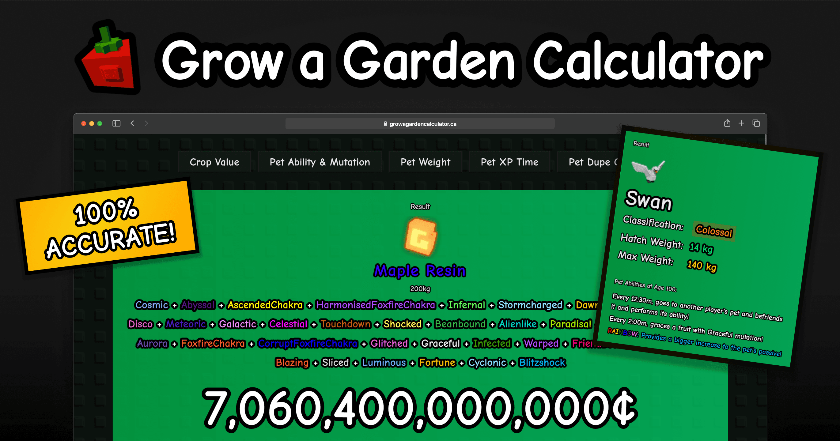 Grow a Garden Calculator